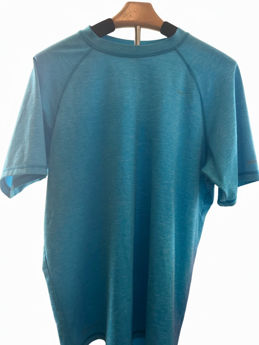Men's Teal Performance Short-Sleeve Shirt